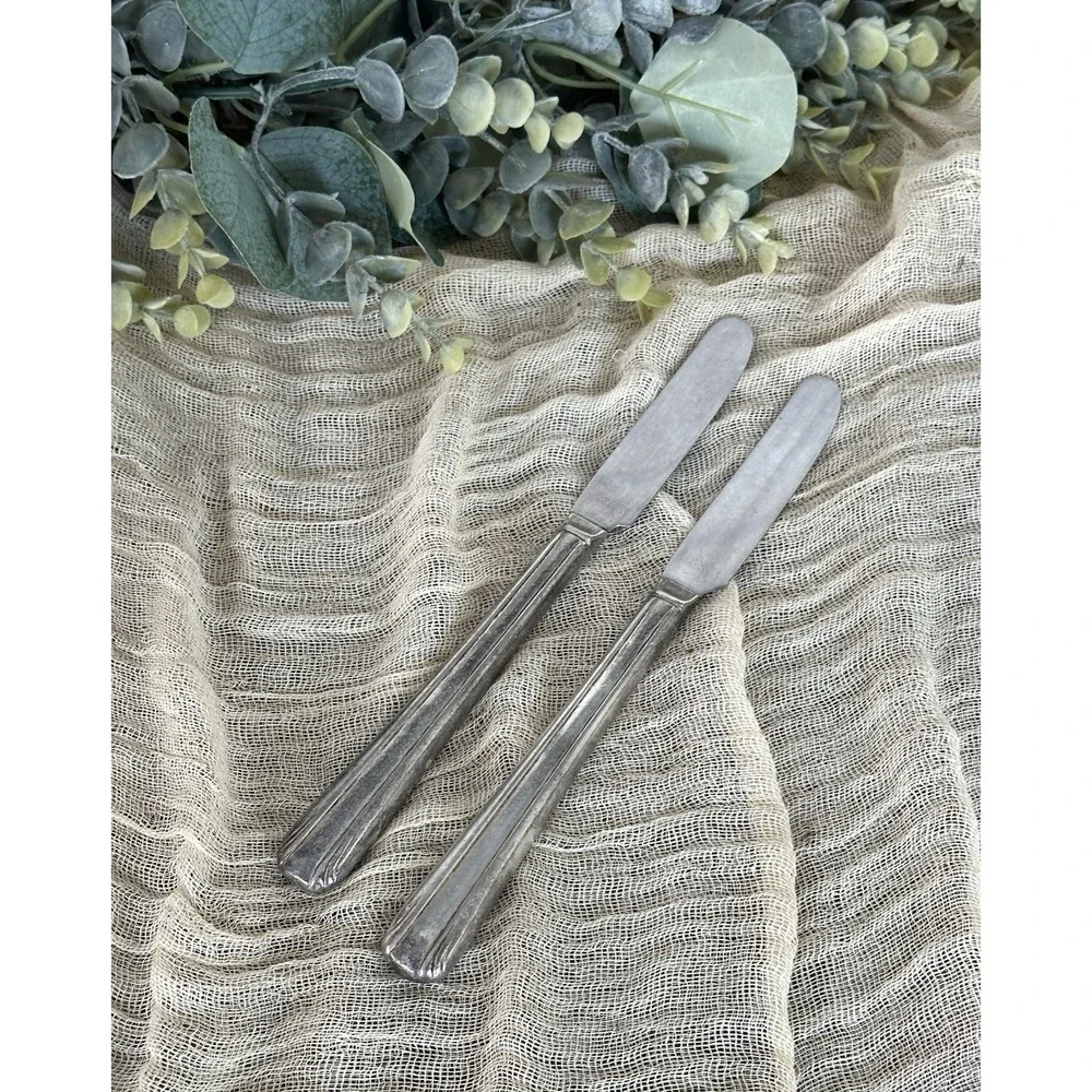 WM rogers ELTON 1940 Silverplate‎ French Hollow Grille KNIFE Star Eagle